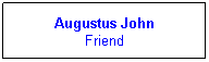 Text Box: Augustus John
Friend
