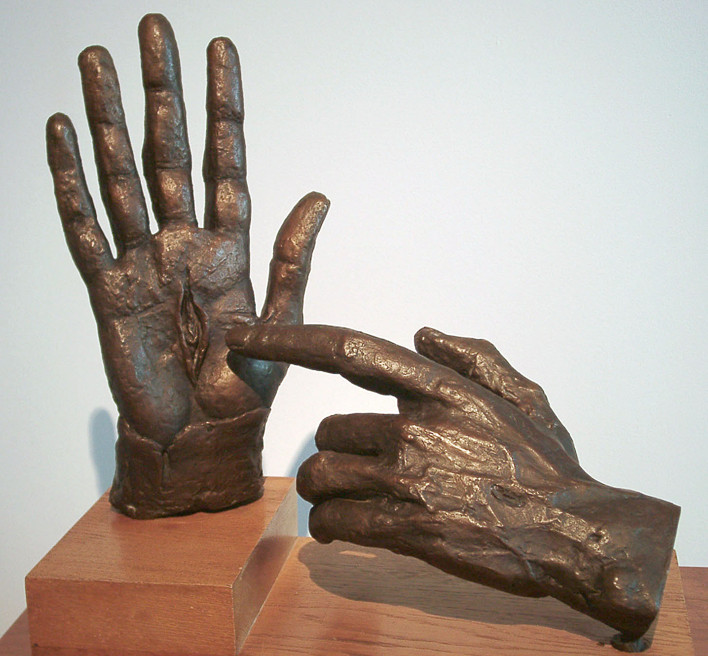 The hands of the risen Christ - Jacob Epstein.